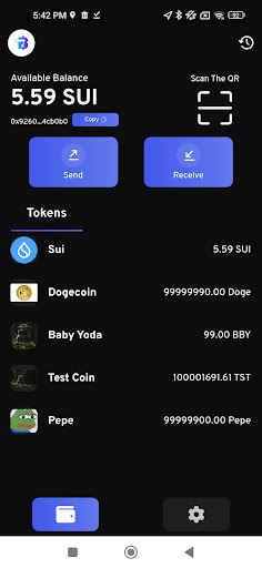 Blockbolt - Sui Wallet Screen 2