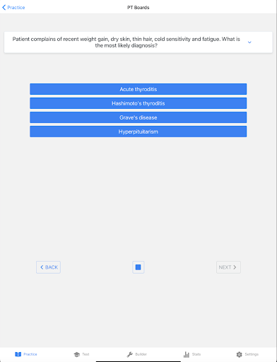 PT Exam Review Screen 3