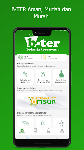 Android application B-TER (Belanja Terencana) screenshort
