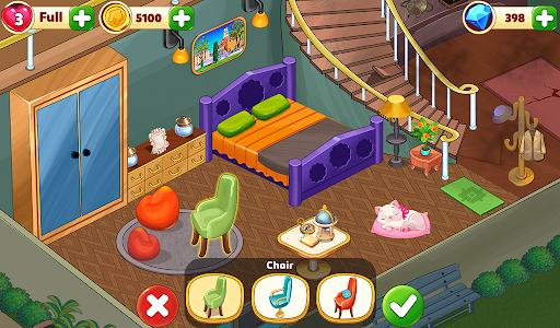 Android application Dream Home Cleaning Game Match screenshort