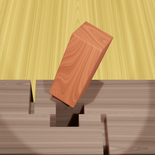 Wood Puzzle - Mortise tenon logo