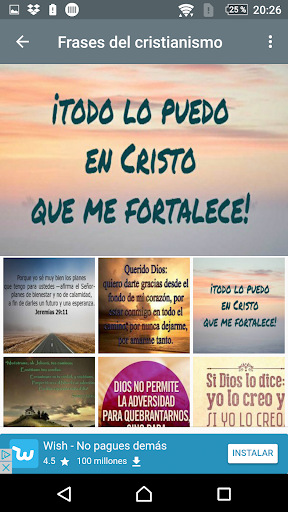Frases cristianas de la Biblia Screen 2