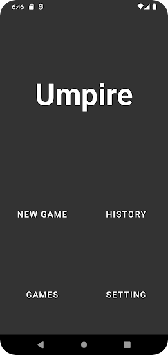 Android application Umpire baseball indicator screenshort