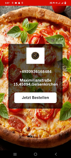 Android application Golden Pizza Bistro screenshort
