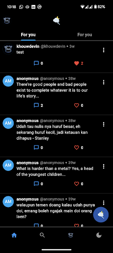 Android application Nite Thought screenshort