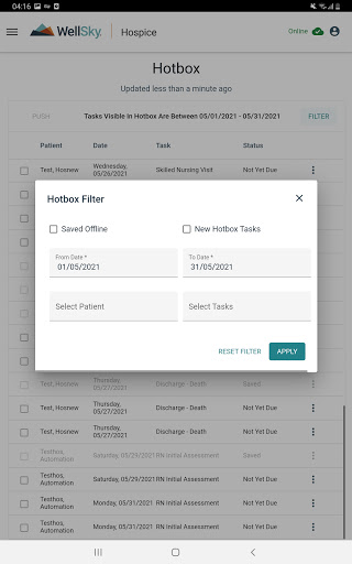 Android application WellSky Offline screenshort