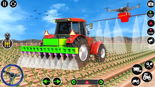 Tractor Game Sim Farming Game