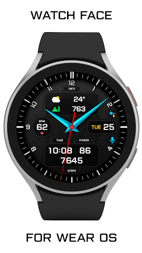 IV54 Black Watch Face Screen 2