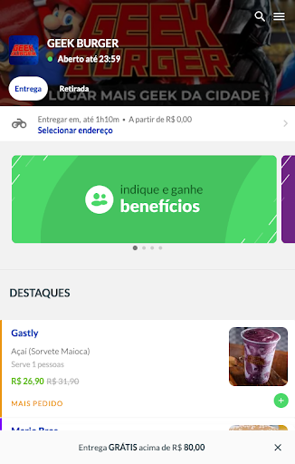 Android application GEEK BURGER screenshort