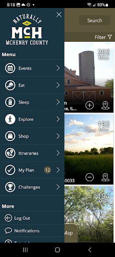 Android application Naturally McHenry County screenshort