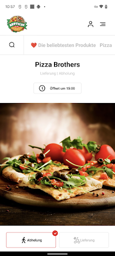 Android application Pizza Brothers Auguststraße screenshort