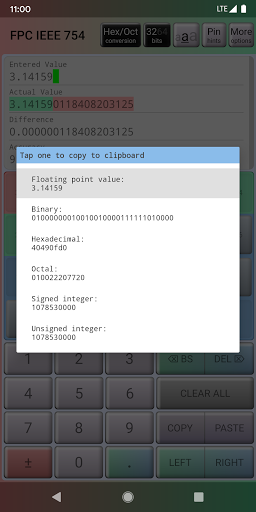 Floating Point Calculator IEEE Screen 2