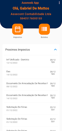 Asseweb - App Screen 2
