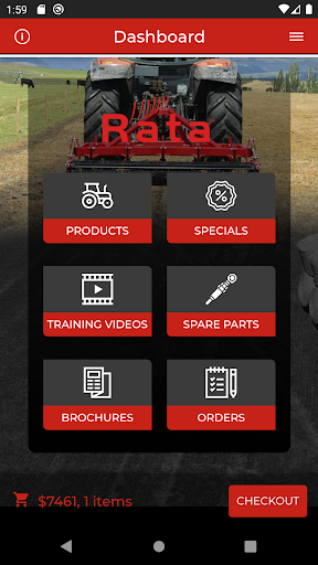 Android application Rata Equipment screenshort