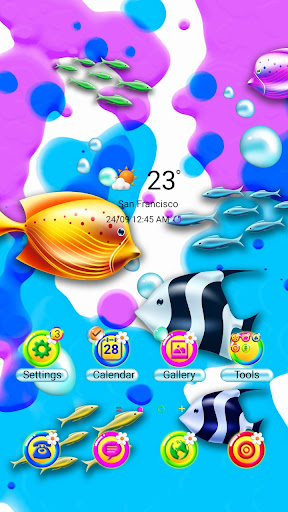 Android application Summer Fishes - Wallpaper screenshort