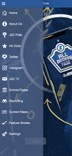 Jersey Sports Zone Screen 2