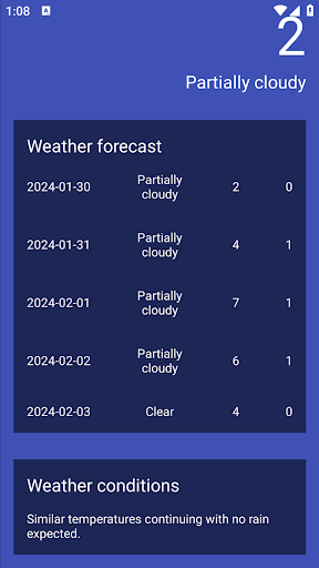 IWeather Screen 2