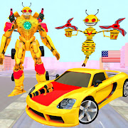 Bee Robot Car Transform War- Grand Robot Car Games 1.1 Icon