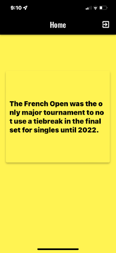 Interesting Fun Facts Screen 3