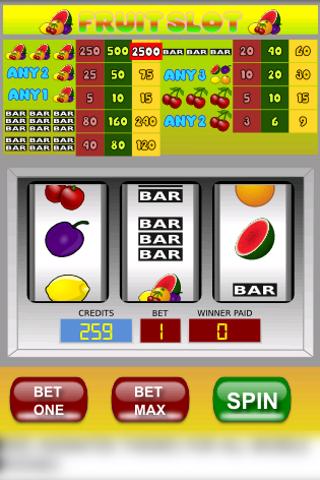 Android application Fruit Slot Casino screenshort