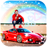 Cover Image of Tải xuống Red Car Photo Frame Editor  APK