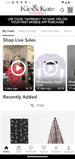 Android application Kie&Kate Couture screenshort