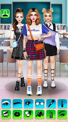 College Girls Fashion Dress Up - Screenshot 3