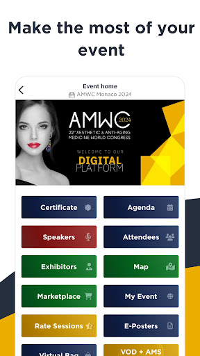 Android application AMWC App screenshort