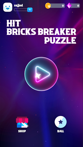 Hit Bricks Breaker Puzzle Screen 2