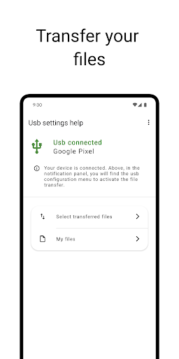 Usb settings help Screen 2