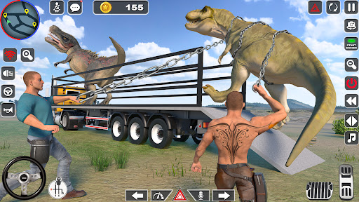 Android application Dino Transporter Truck Games screenshort