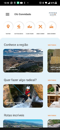 Android application Peneda Gerês APP screenshort