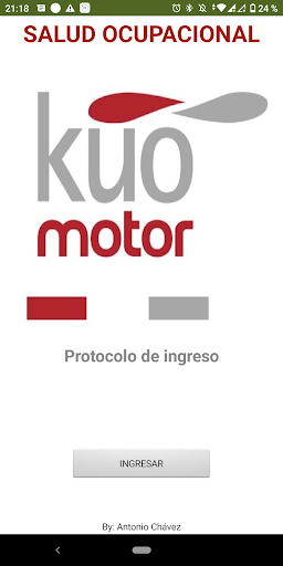 Android application INGRESO KUO MOTOR screenshort