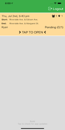 FrontSeat (Driver App) Screen 2