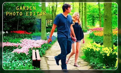 Garden photo frame editor