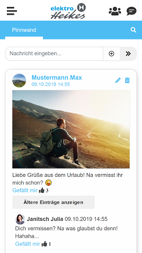 Android application Elektro Heikes Mitarbeiter screenshort
