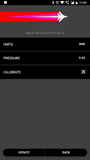 Inflator App Screen 2