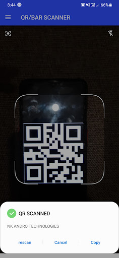 QR/BAR Code Scanner-Generator Screen 3