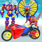 Cover Image of Download Flying Dino Bike Transformation: Robot Games 1.0 APK