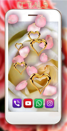 Rose Gold Hearts LWP