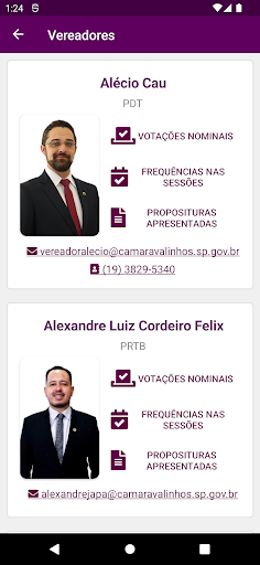 Câmara Municipal de Valinhos Screen 2