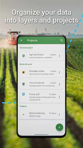 Screenshot of Locus GIS Offline Land Survey