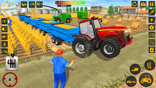 Captura 10 Farming Games: Tractor Games android