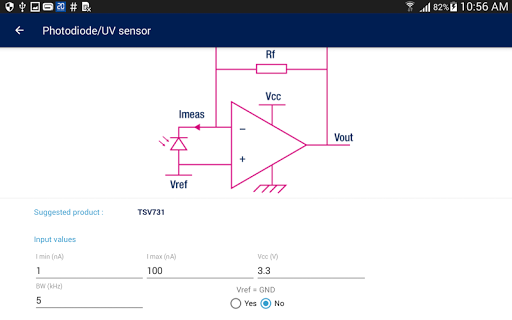 Screenshot of ST op amps