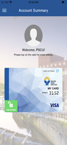 Card Manager Greenville FCU Screen 2