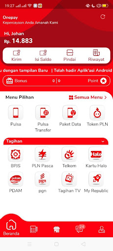 Android application OnePay screenshort