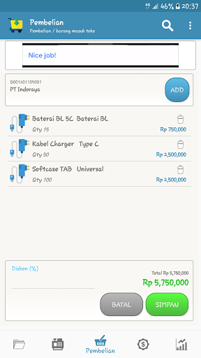 Buku Konter Pulsa Hp & Aksesor Screen 2