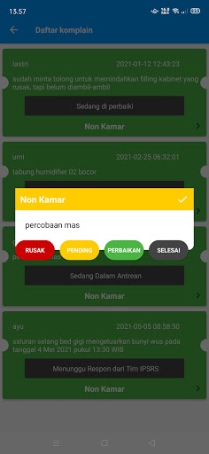 Sistem Monitoring Sarana Prasa Screen 2