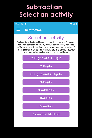 Math Facts Screen 3