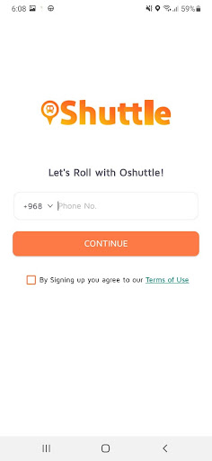 Android application Oshuttle screenshort